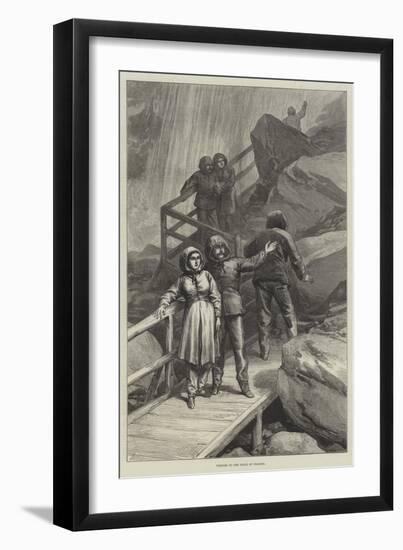 Visitors to the Falls of Niagara-null-Framed Giclee Print