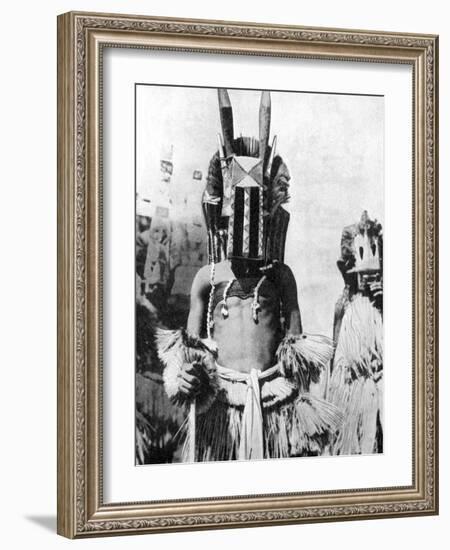 Visored Mask of Highland People, Africa, 1936-null-Framed Giclee Print