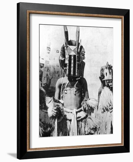 Visored Mask of Highland People, Africa, 1936-null-Framed Giclee Print