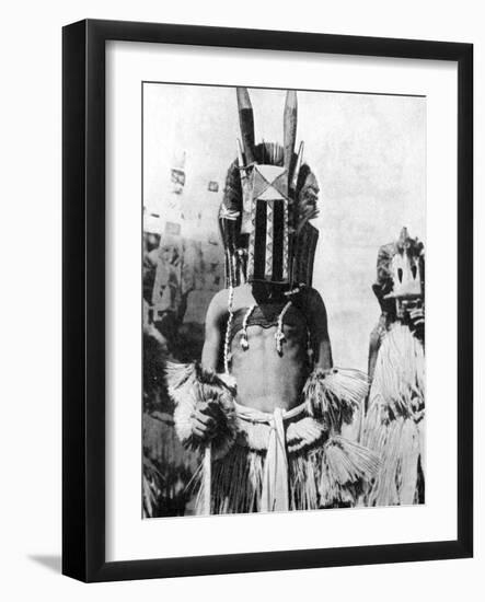 Visored Mask of Highland People, Africa, 1936-null-Framed Giclee Print
