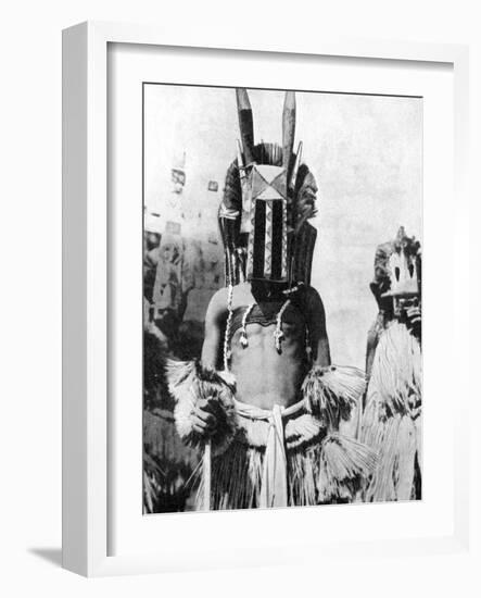 Visored Mask of Highland People, Africa, 1936-null-Framed Giclee Print