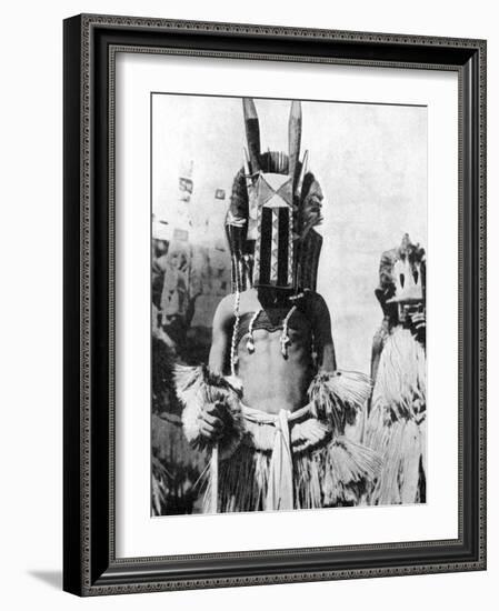 Visored Mask of Highland People, Africa, 1936-null-Framed Giclee Print