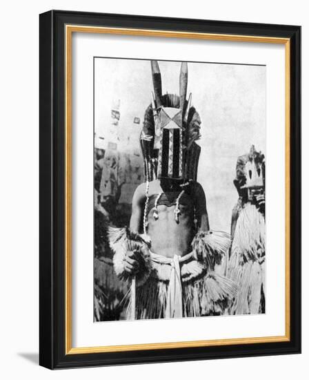 Visored Mask of Highland People, Africa, 1936-null-Framed Giclee Print