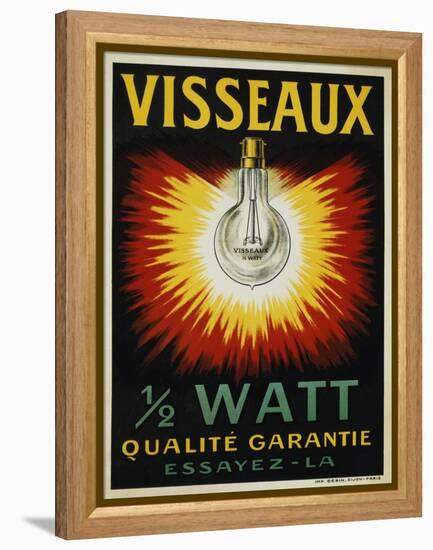 Visseaux 1/2 Watt Advertising Poster-null-Framed Premier Image Canvas