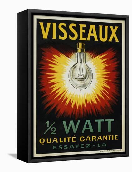 Visseaux 1/2 Watt Advertising Poster-null-Framed Premier Image Canvas
