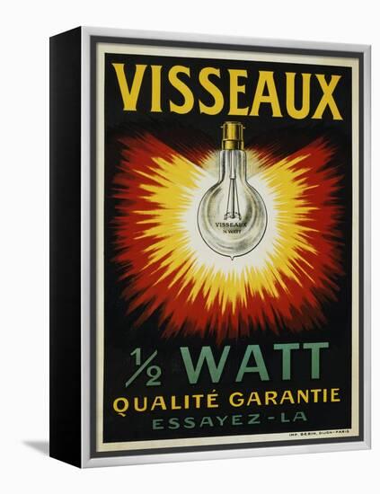 Visseaux 1/2 Watt Advertising Poster-null-Framed Premier Image Canvas