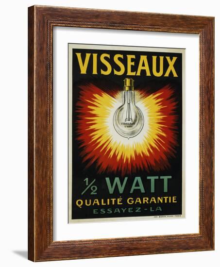 Visseaux 1/2 Watt Advertising Poster-null-Framed Giclee Print