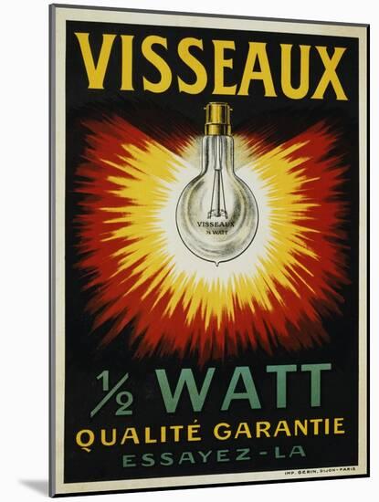 Visseaux 1/2 Watt Advertising Poster-null-Mounted Giclee Print
