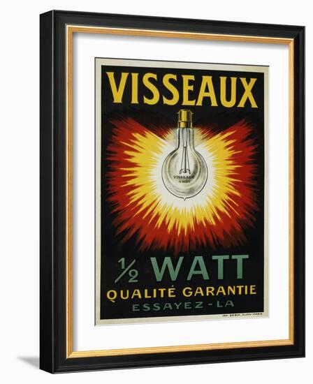 Visseaux 1/2 Watt Advertising Poster-null-Framed Giclee Print