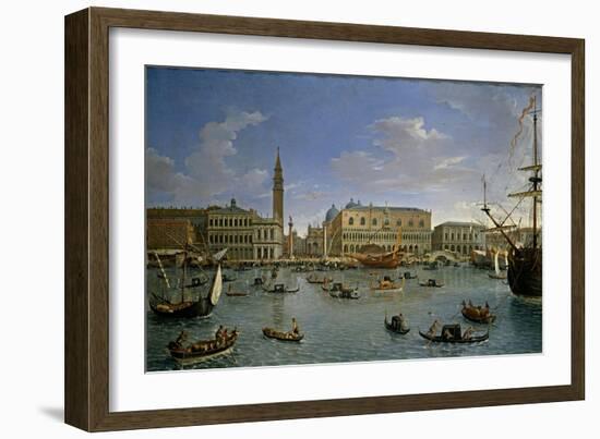 Vista de Venecia desde San Giorgio, 1697-Gaspar van Wittel-Framed Giclee Print