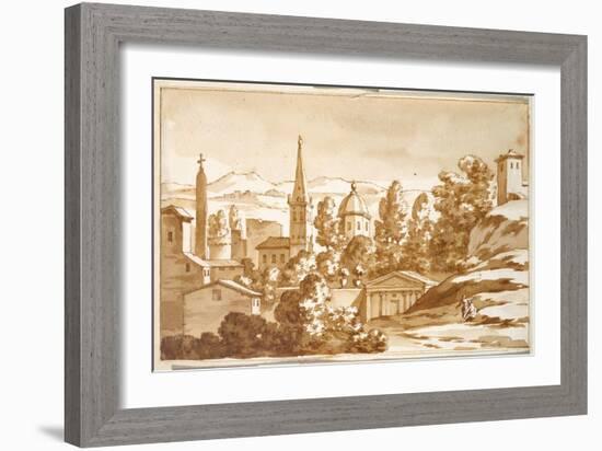 Vista Del Popolo, 1688-Jacob van der Ulft-Framed Giclee Print