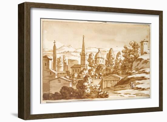 Vista Del Popolo, 1688-Jacob van der Ulft-Framed Giclee Print