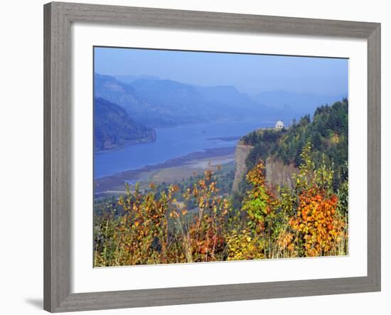 Vista House, Crown Point, Columbia river Gorge, Oregon, USA-Janis Miglavs-Framed Photographic Print