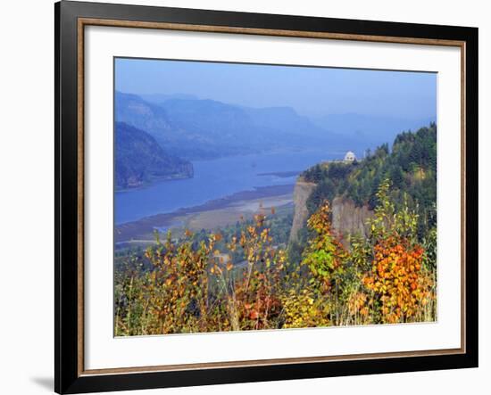 Vista House, Crown Point, Columbia river Gorge, Oregon, USA-Janis Miglavs-Framed Photographic Print