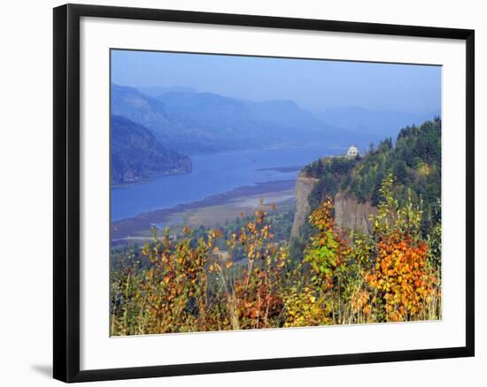 Vista House, Crown Point, Columbia river Gorge, Oregon, USA-Janis Miglavs-Framed Photographic Print