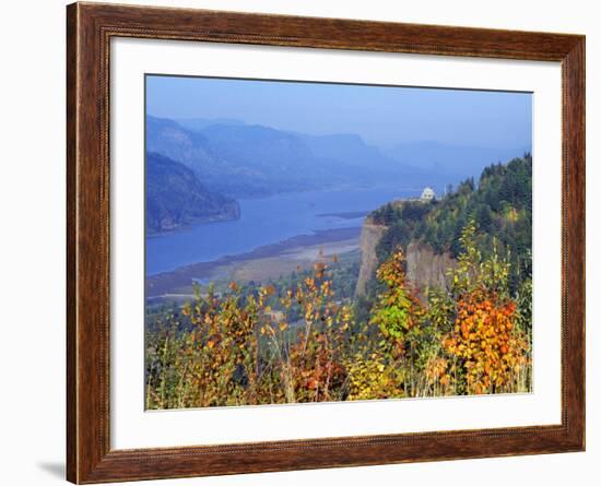 Vista House, Crown Point, Columbia river Gorge, Oregon, USA-Janis Miglavs-Framed Photographic Print