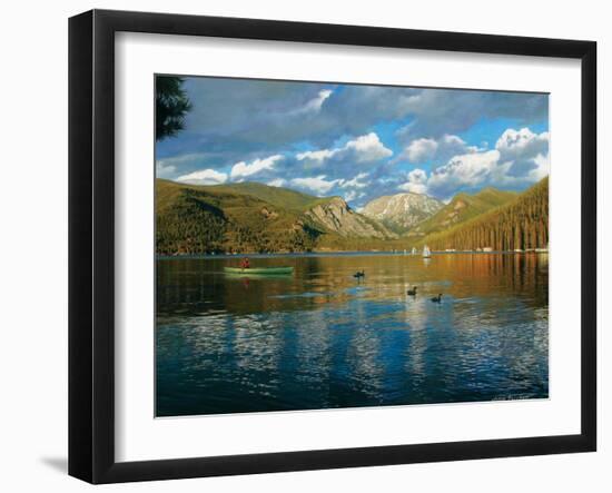 Vista of Grand Lake, Colorado-John Zaccheo-Framed Giclee Print