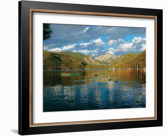 Vista of Grand Lake, Colorado-John Zaccheo-Framed Giclee Print