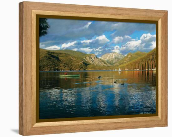 Vista of Grand Lake, Colorado-John Zaccheo-Framed Premier Image Canvas