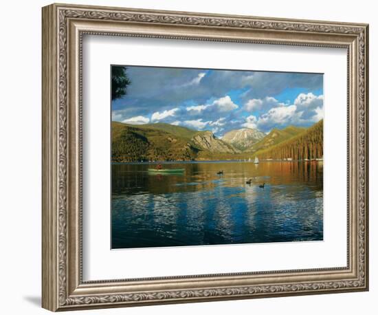 Vista of Grand Lake, Colorado-John Zaccheo-Framed Giclee Print