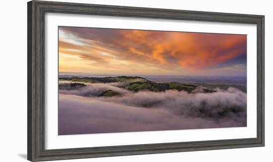 Visual Landscape Magical Sunset Clouds, East Bay, California-Vincent James-Framed Photographic Print