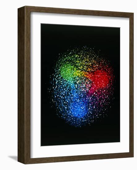 Visualisation of Quark Structure of Proton-null-Framed Photographic Print