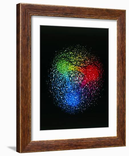 Visualisation of Quark Structure of Proton-null-Framed Photographic Print