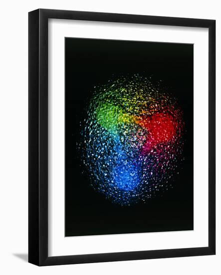 Visualisation of Quark Structure of Proton-null-Framed Photographic Print