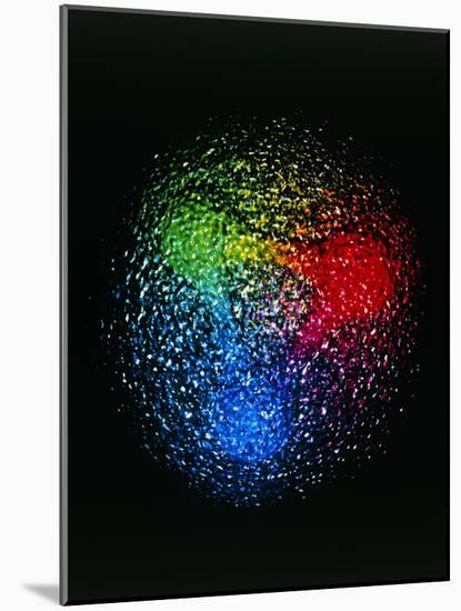 Visualisation of Quark Structure of Proton-null-Mounted Photographic Print