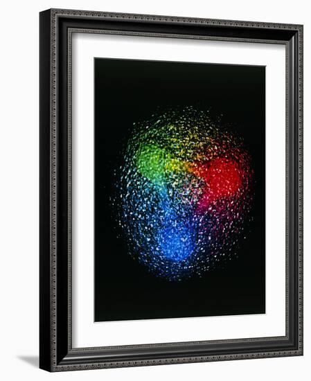 Visualisation of Quark Structure of Proton-null-Framed Photographic Print