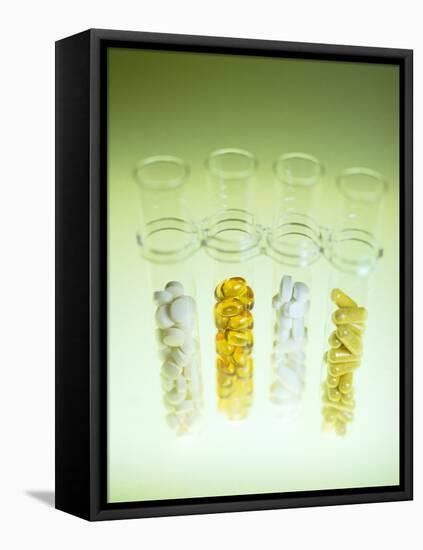 Vitamin And Mineral Pills-Lawrence Lawry-Framed Premier Image Canvas