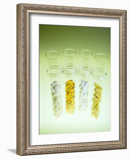 Vitamin And Mineral Pills-Lawrence Lawry-Framed Photographic Print