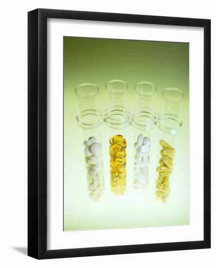 Vitamin And Mineral Pills-Lawrence Lawry-Framed Photographic Print