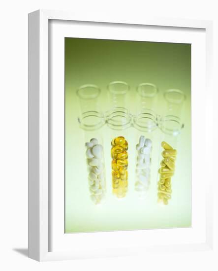 Vitamin And Mineral Pills-Lawrence Lawry-Framed Photographic Print