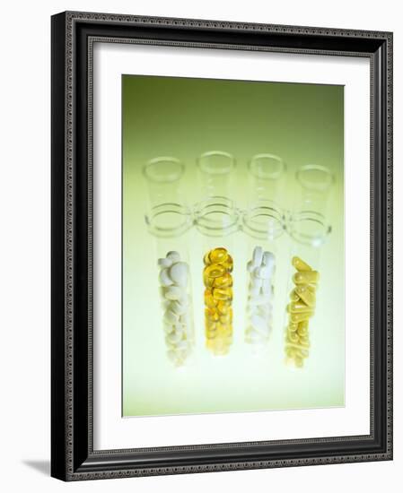 Vitamin And Mineral Pills-Lawrence Lawry-Framed Photographic Print