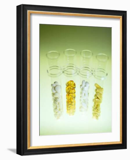 Vitamin And Mineral Pills-Lawrence Lawry-Framed Photographic Print