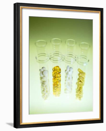 Vitamin And Mineral Pills-Lawrence Lawry-Framed Photographic Print