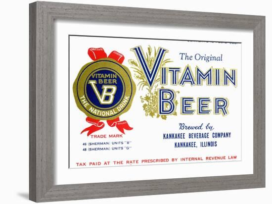 Vitamin Beer-null-Framed Art Print