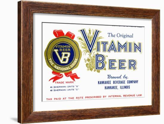 Vitamin Beer-null-Framed Art Print