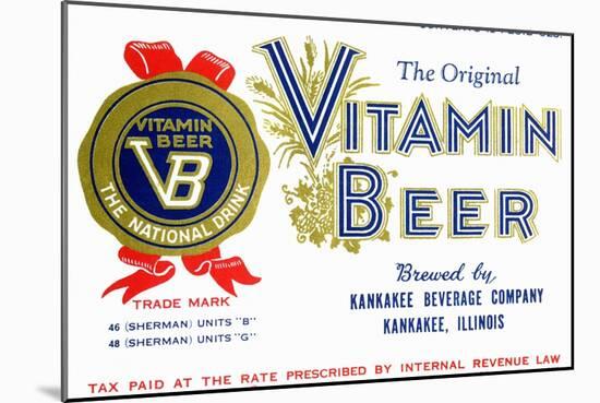 Vitamin Beer-null-Mounted Art Print