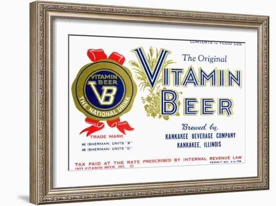 Vitamin Beer-null-Framed Art Print