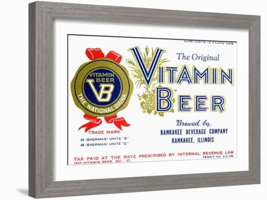 Vitamin Beer-null-Framed Art Print