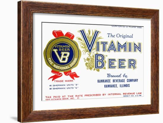 Vitamin Beer-null-Framed Art Print