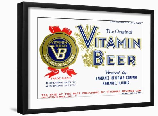 Vitamin Beer-null-Framed Art Print