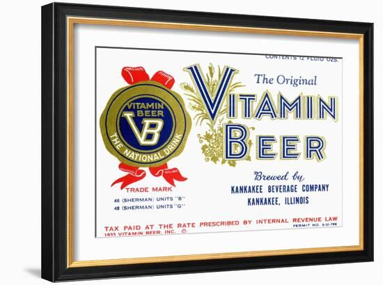 Vitamin Beer-null-Framed Art Print