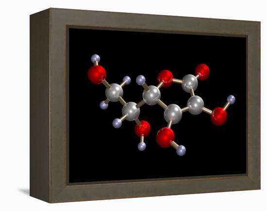 Vitamin C Molecule-Dr. Mark J.-Framed Premier Image Canvas