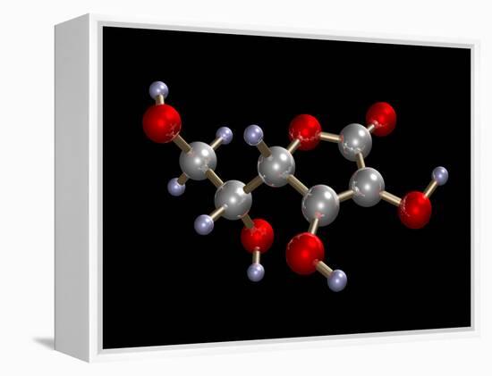 Vitamin C Molecule-Dr. Mark J.-Framed Premier Image Canvas