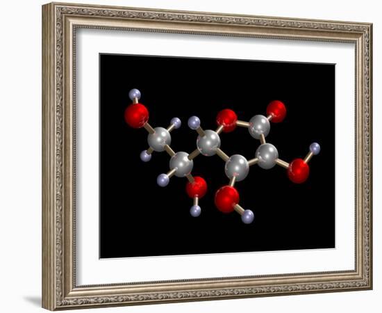 Vitamin C Molecule-Dr. Mark J.-Framed Photographic Print