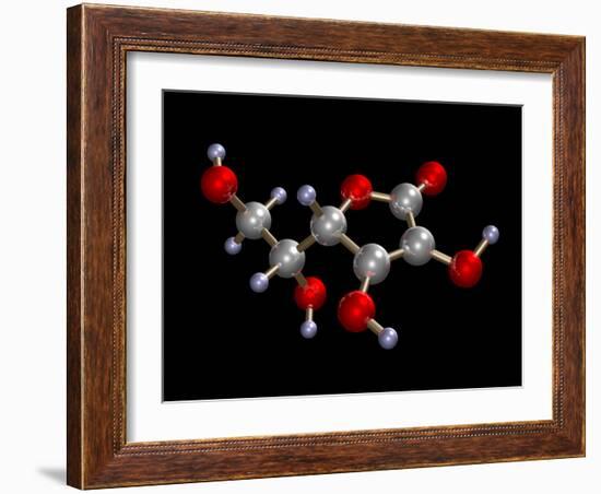 Vitamin C Molecule-Dr. Mark J.-Framed Photographic Print