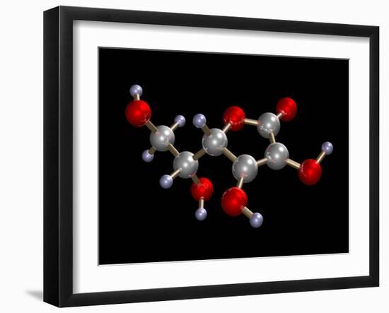 Vitamin C Molecule-Dr. Mark J.-Framed Photographic Print